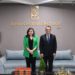 Presidente de la JCE recibe visita de la Encargada de Negocios de la Embajada de los EE. UU. en RD
