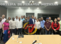 Sector productivo de Baní sostiene encuentro con nueva directora regional de la Policía Nacional