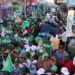 Se desbordan calles de Haina en apoyo a Leonel y Antonio Brito, candidato a la Alcaldía