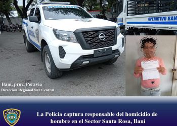 Policía captura acusado homicidio en Sector Santa Rosa, Baní