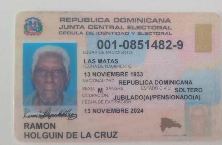 Fallece el señor Ramón Holguín, reconocido guardia de Bani