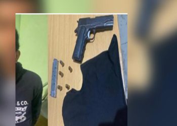 Policia apresa a un hombre con Arma de Fuego ilegal en Baní
