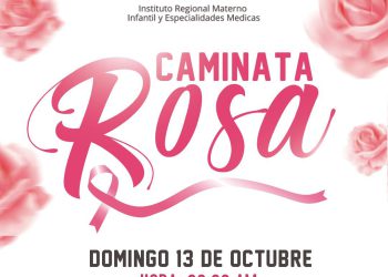 IRMIE llama a población participar en caminata rosa contra el càncer de mama