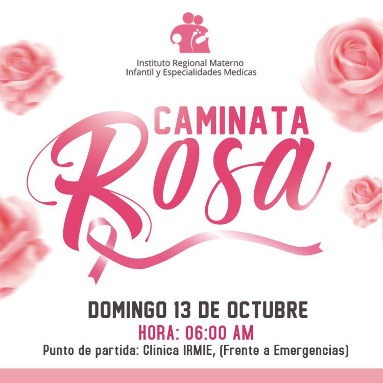 IRMIE llama a población participar en caminata rosa contra el càncer de mama