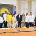 Senador Julito Fulcar y autoridades municipales gestionan obras de infraestructura en visita al Palacio Nacional