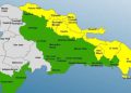 24 provincias en RD están en ALERTA por vaguada