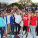 En tiempo récord Ayuntamiento de Baní construye e inaugura cancha de baloncesto en Cañafistol