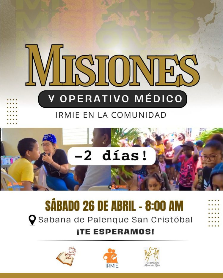 El Instituto Regional Materno Infantil y Especialidades te invita a participar en el operativo médico IRMIE EN LA COMUNIDAD