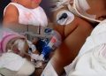 Madre clama por ayuda para suhija de un año afronta cáncer de colon