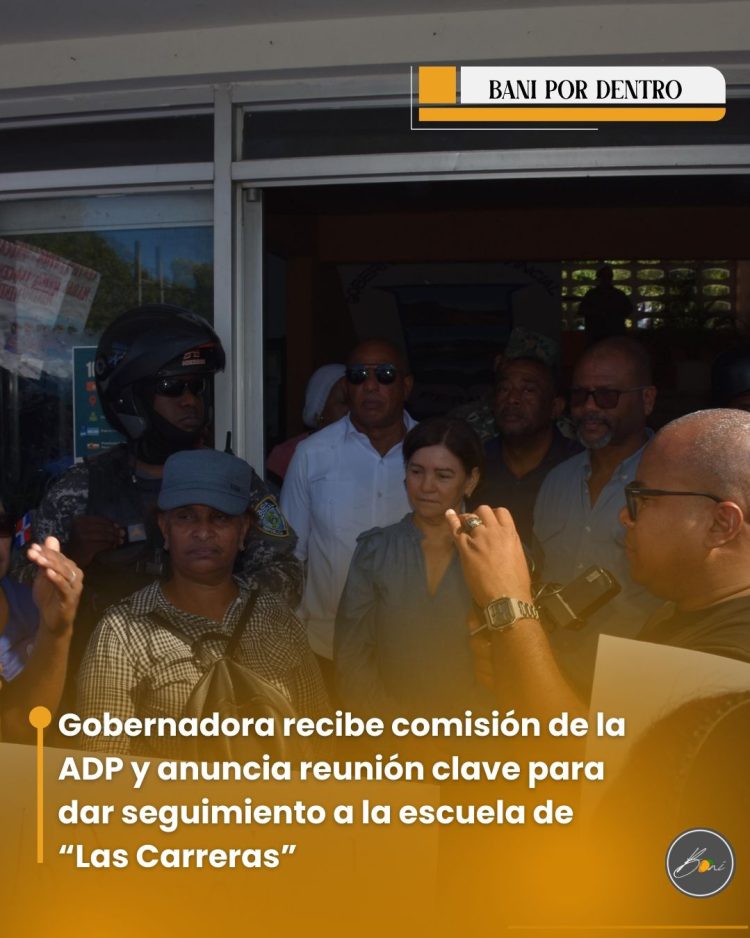 Gobernadora recibe comisión de la ADP y anuncia reunión clave para dar seguimiento a la escuela de Las Carreras