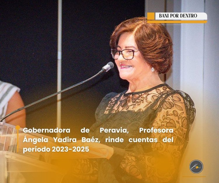 Gobernadora de Peravia rinde cuentas del período 2023-2025