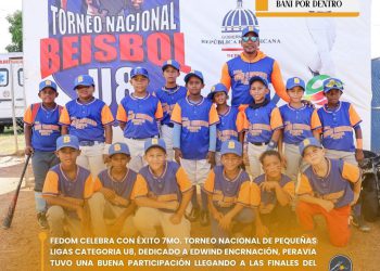 FEDOM CELEBRA CON ÉXITO 7MO. TORNEO NACIONAL DE PEQUEÑAS LIGAS CATEGORIA U8, DEDICADO A EDWIND ENCARNACIÓN, PERAVIA TUVO UNA BUENA PARTICIPACIÓN LLEGANDO A LAS FINALES DEL EVENTO