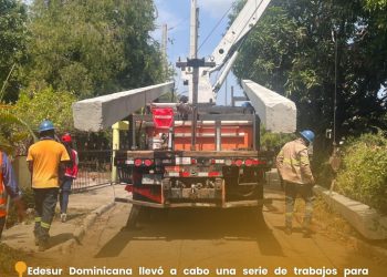 Edesur rehabilita redes eléctricas en comunidades de Peravia