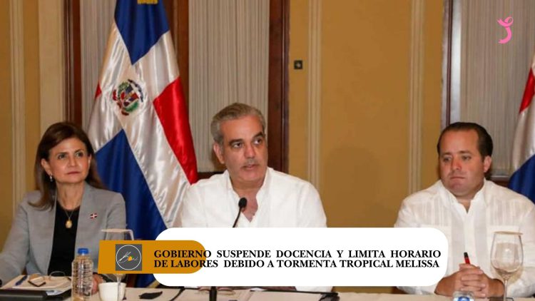 Gobierno suspende docencia y limita horario de labores por tormenta tropical Melissa