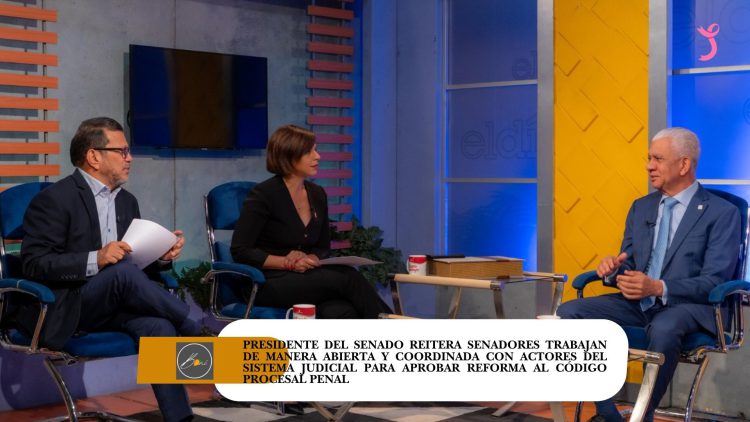 Presidente del Senado, Ricardo de los Santos, reitera senadores trabajan de manera abierta y coordinada con actores del Sistema Judicial para aprobar reforma al Código Procesal Penal