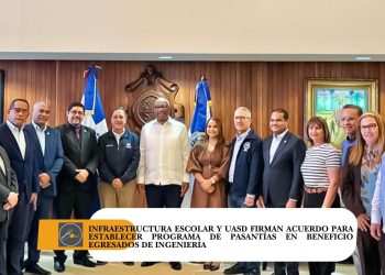 Infraestructura Escolar y UASD firman acuerdo para establecer programa de pasantías en beneficio egresados de ingeniería