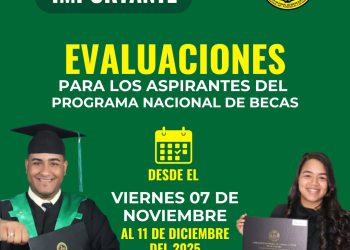 COOPNAMA anuncia fechas para evaluaciones aspirantes del programa nacional de becas
