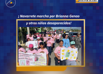 Navarrete marcha por Brianna Genao y otros niños desaparecidos