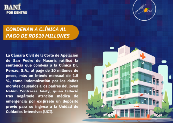 Condenan a Clínica al pago de RD$10 millones por paciente que murió al no ser atendido