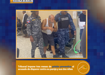 Tribunal impone tres meses de prisión preventiva al acusado de disparar contra su pareja y sus dos niños
