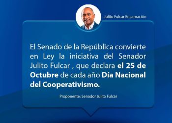 Senado convierte en ley iniciativa que declara el 25 de octubre Día Nacional del Cooperativismo