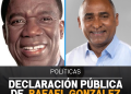 Declaración pública de Rafael González