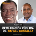 Declaración pública de Rafael González