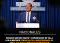 Senador Antonio Marte y comunitarios de Villa Los Almácigos denuncian tala indiscriminada de pinos y solicitan una inmediata intervención de las autoridades.