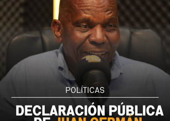 Declaración pública de Juan Germán
