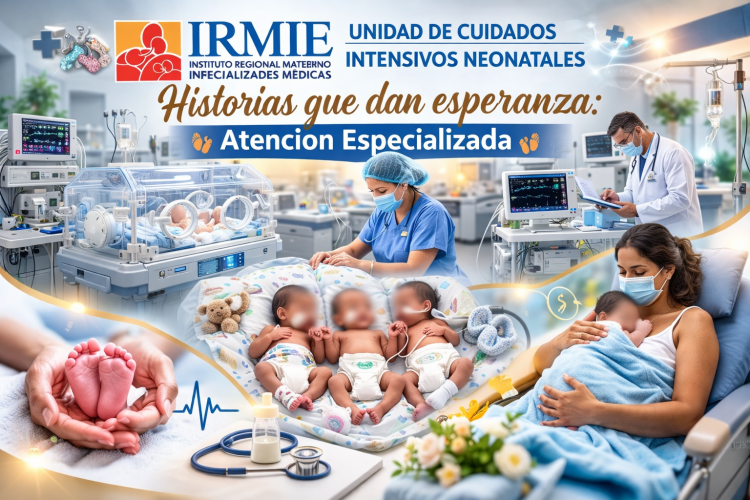 Historias que dan esperanza: Cuatrillizos prematuros reciben atención especializada y evolucionaron favorablemente en el IRMIE