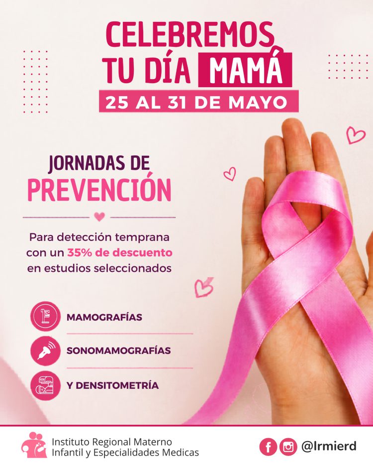 Instituto Regional Materno Infantil y Especialidades Médicas lanza jornadas de prevención por el Día de las Madres